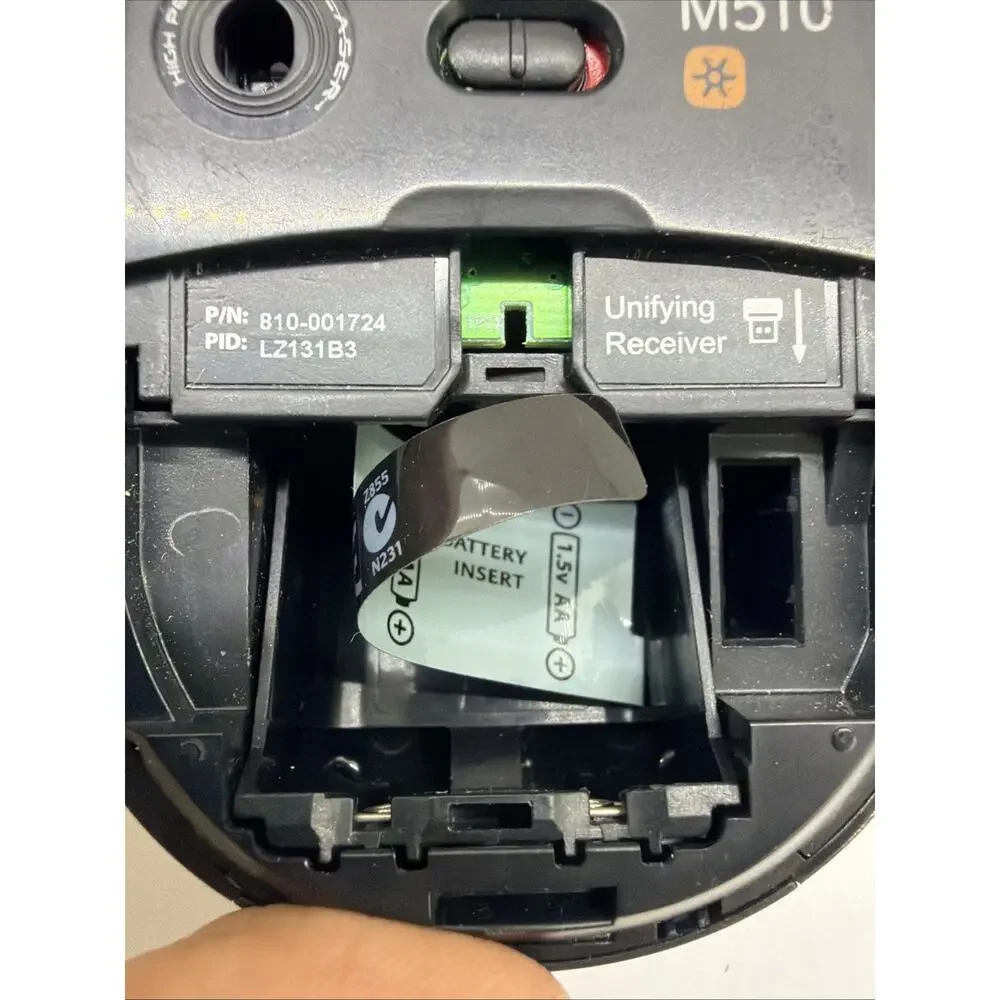 Logitech M510 Wireless Laser Mouse Grey TESTED WORKING NO USB DONGLE